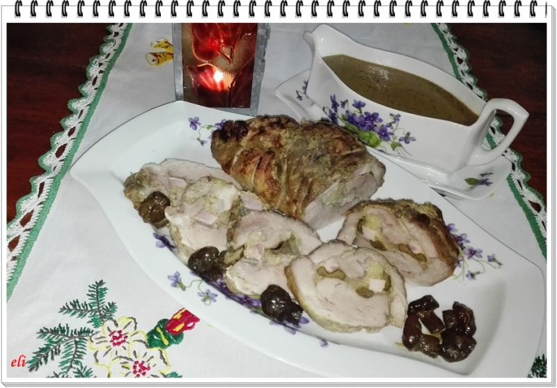 Rolada Eli z grzybami i kiszoną kapustą 