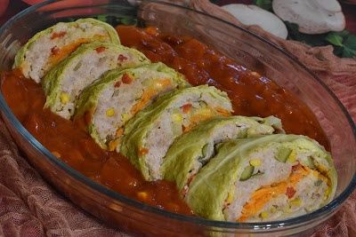 Rolada gołąbkowa w sosie meksykańskim