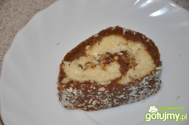 rolada kokosowo-kakaowa