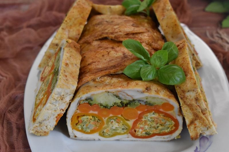 Rolada kolorowa z kurczaka