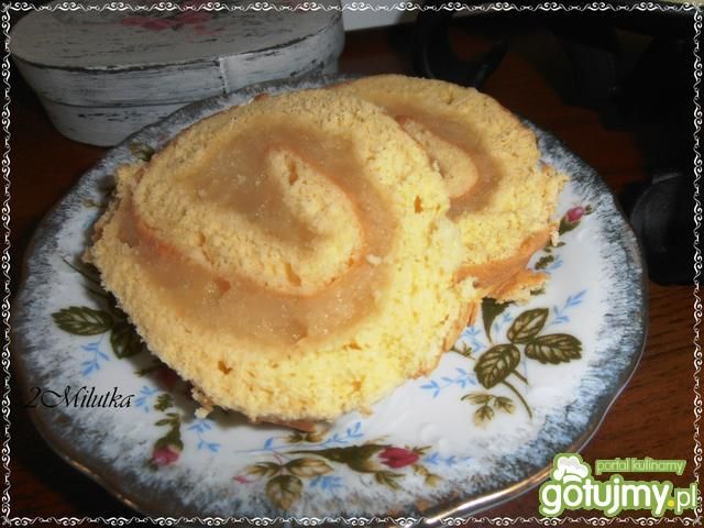 Rolada nadziewana musem jabłkowym