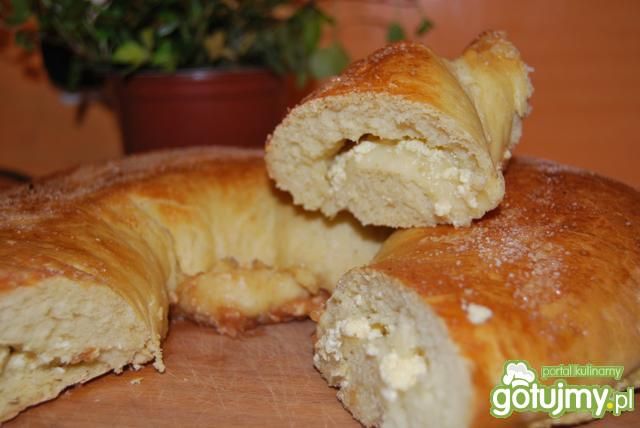 Rolada serowo - jabłkowa