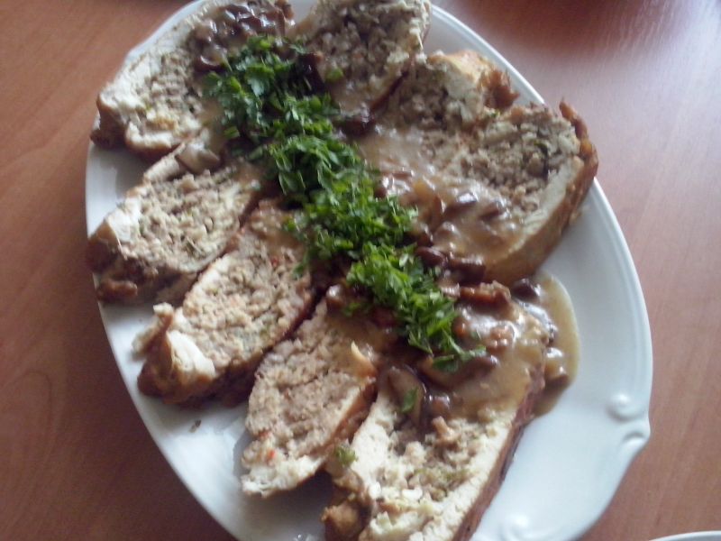 Rolada w sosie grzybowym