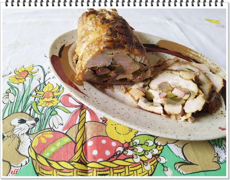 Rolada wieprzowa Eli ze smażonymi pieczarkami