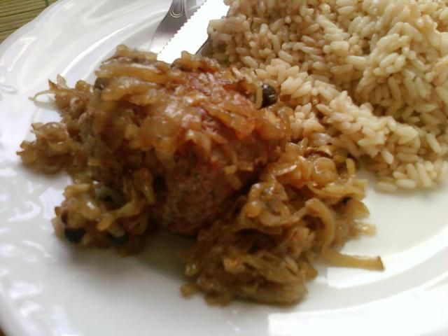 Rolada wieprzowa pieczona w cebulce Rolada wieprzowa pieczona w cebulce