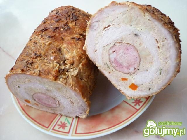 Rolada wieprzowa z kiełbasą
