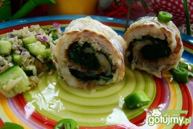 Rolada z dorsza i szpinaku  Rolada z dorsza i szpinaku