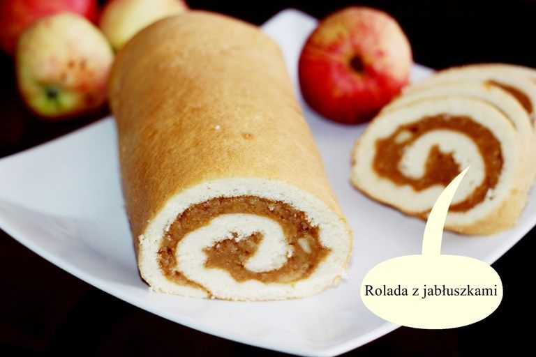 Rolada z jabłkami i cynamonem Rolada z jabłkami i cynamonem