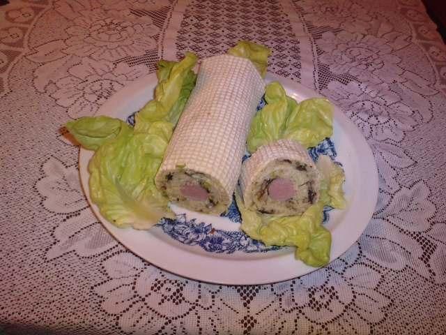 Rolada z kaszą jaglaną. Rolada z kaszą jaglaną.