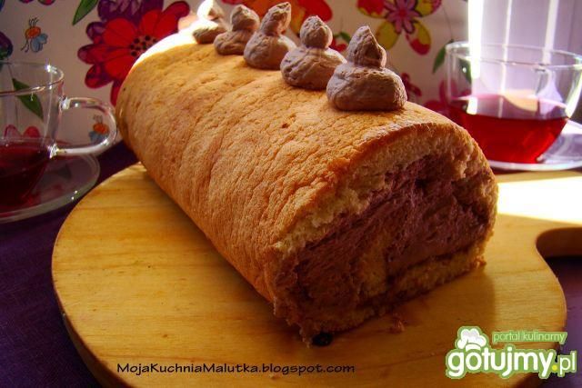 Rolada z kremem kakaowym 