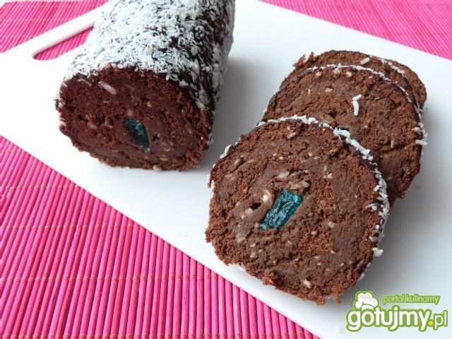 Rolada z masą kokosowo-kakaową