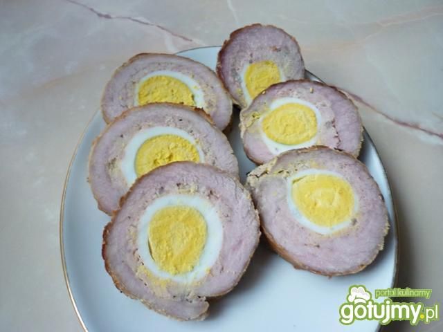 Rolada z mięsa wieprzowego z jajkami