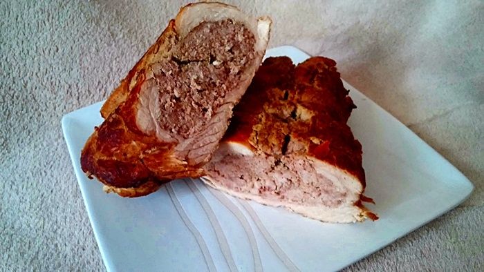 Rolada z mięsem mielonym z gęsi