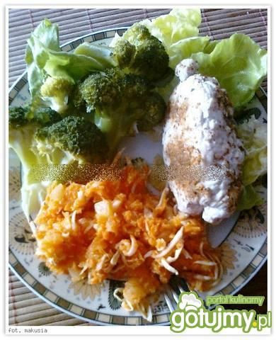 Rolada z piersi kurczaka z grzybami na p