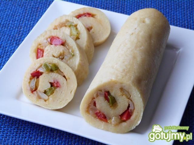 Rolada ziemniaczana z warzywami