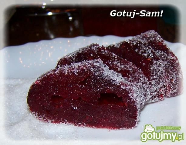 Roladka jabłkowo-malinowa.  Roladka jabłkowo-malinowa.