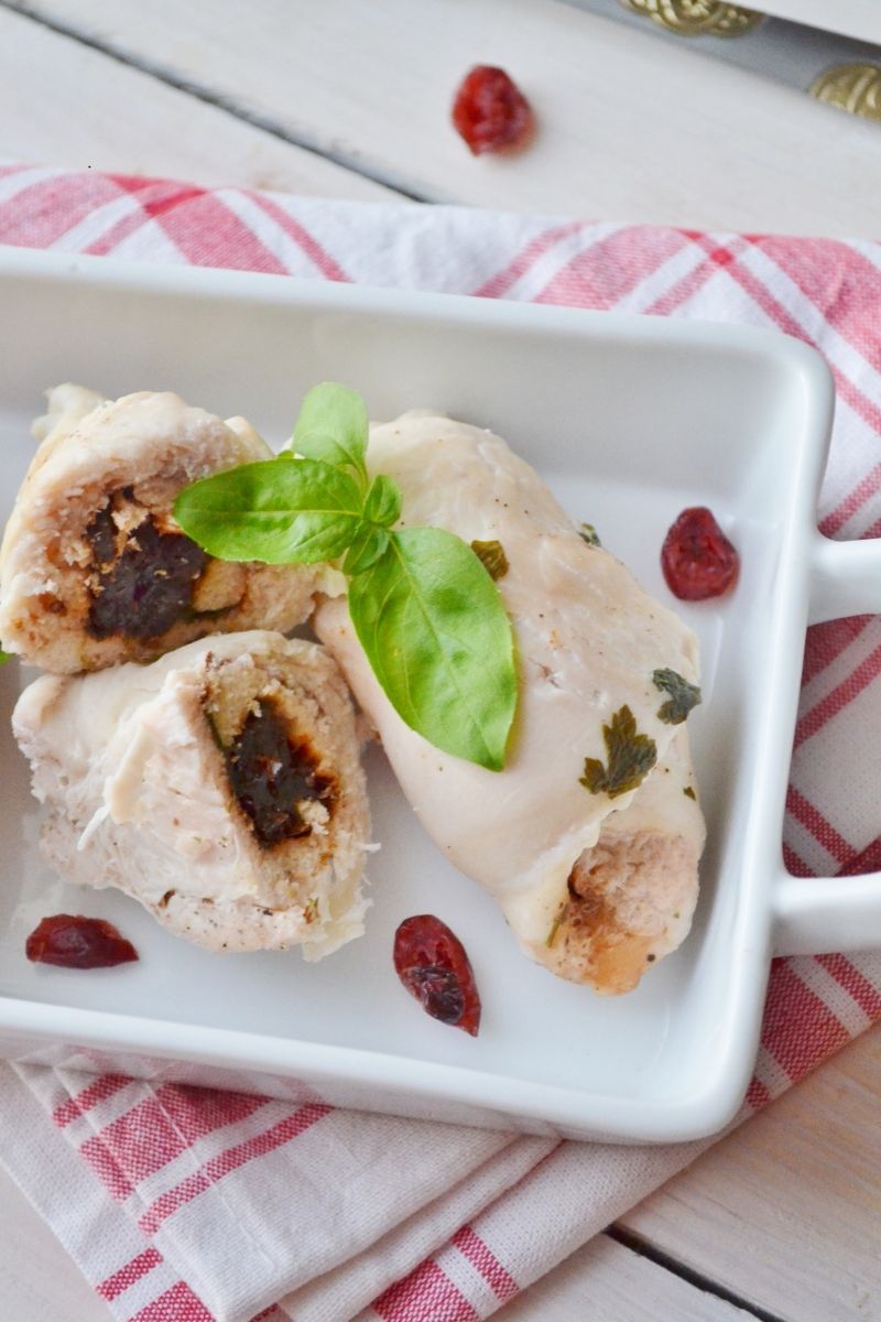 Roladki drobiowe gotowane na parze