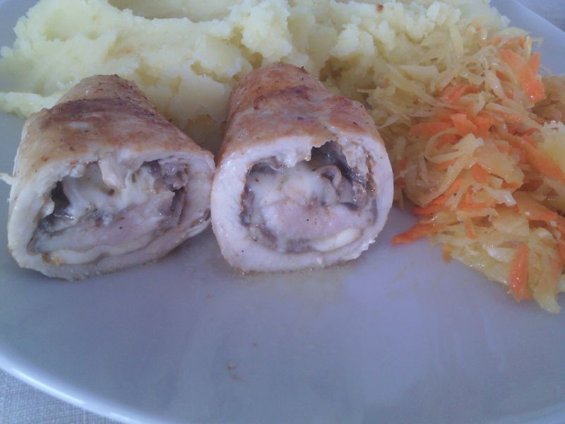 Roladki drobiowe z masłem