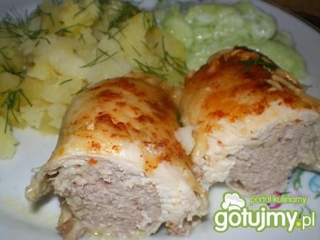 Roladki drobiowe z mięsem mielonym Roladki drobiowe z mięsem mielonym