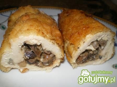 Roladki drobiowe z pieczarkami Roladki drobiowe z pieczarkami