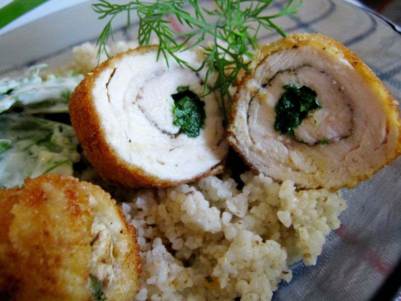 Roladki drobiowe z pietruszką