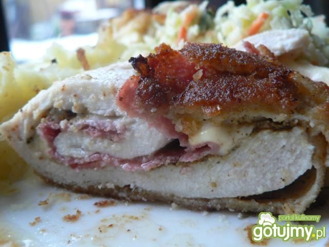 Roladki drobiowe z salami i serem Roladki drobiowe z salami i serem