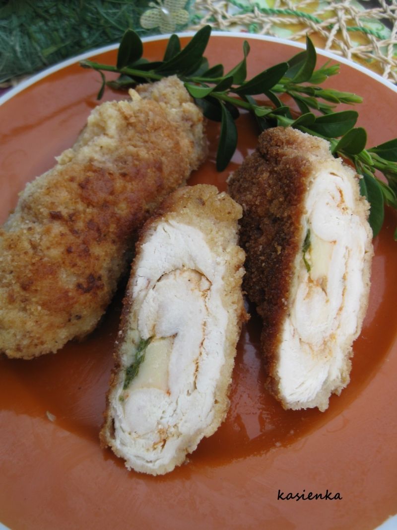 Roladki drobiowe z serem Roladki drobiowe z serem