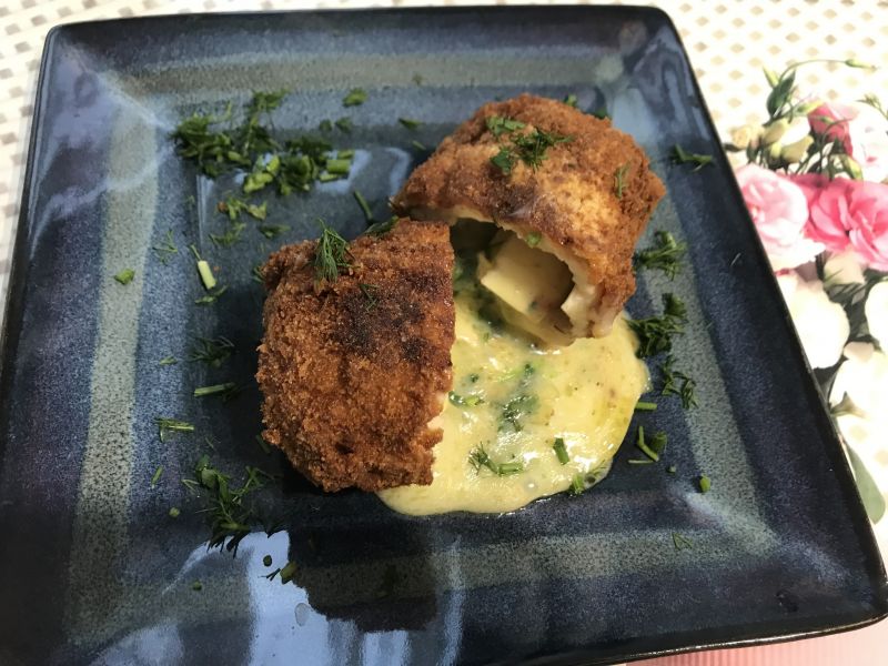 Roladki drobiowe z serem pleśniowym