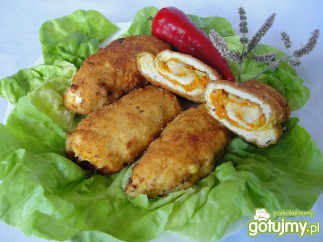 Roladki drobiowe z warzywnym farszem