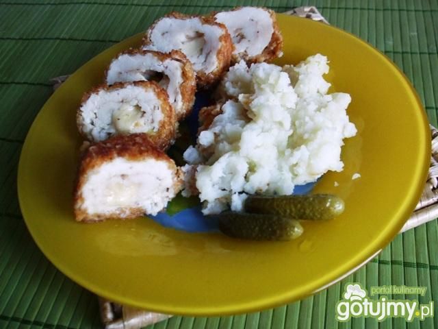 Roladki kurczaka w płatkach ryżowych