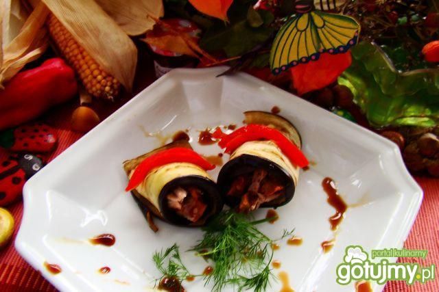 Roladki mięsne z bakłażana