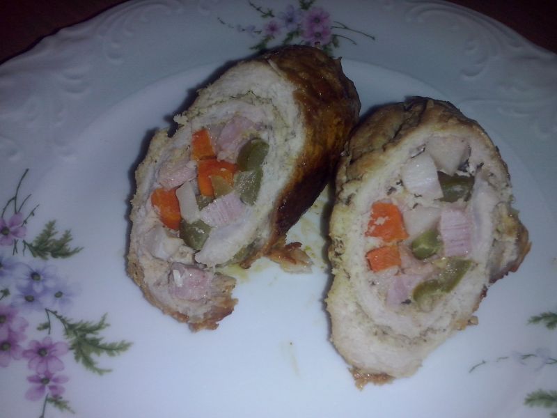 Roladki mięsne z farszem