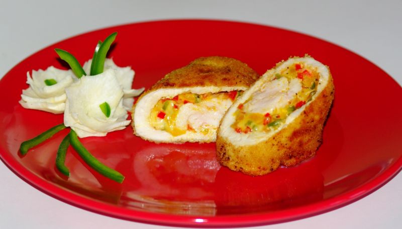 Roladki nadziane papryką Roladki nadziane papryką