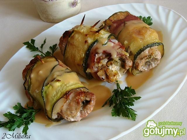 Roladki po parysku z sosem musztardowym