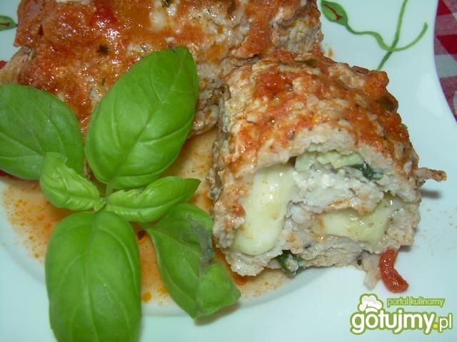 Roladki schabowe a'la caprese