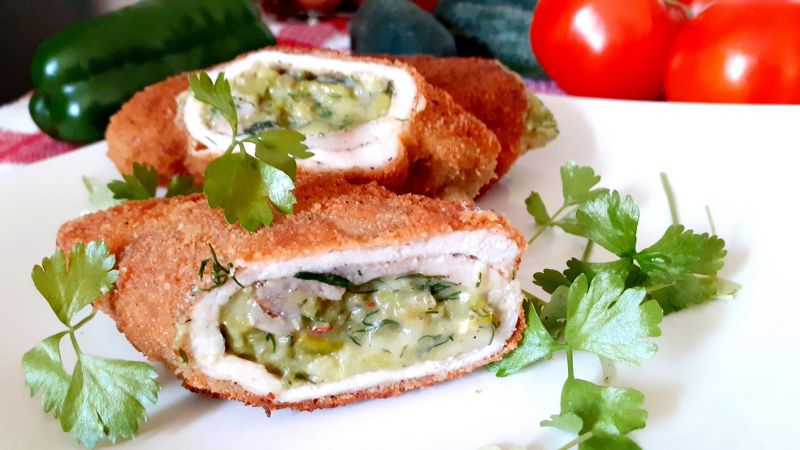 Roladki schabowe na zielono Roladki schabowe na zielono