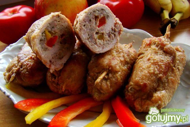 Roladki schabowe nadziewane 