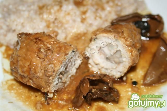 Roladki schabowe prawdziwkowe