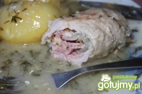 Roladki schabowe w sosie koperkowym 