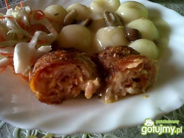 roladki schabowe z czerwonym pesto