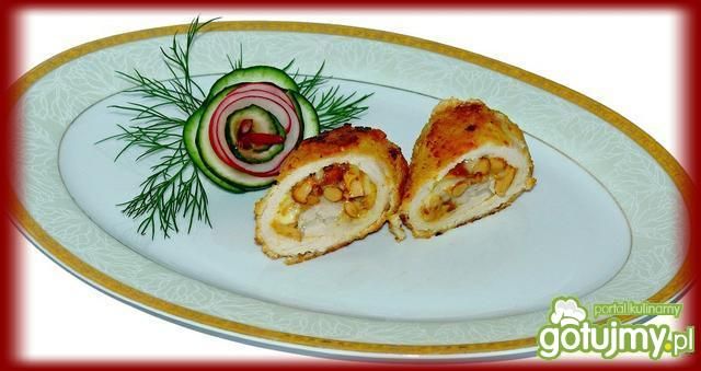 Roladki schabowe z kurkami  Roladki schabowe z kurkami