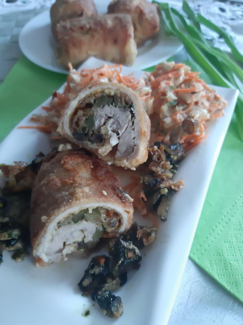 Roladki schabowe z piekarnika