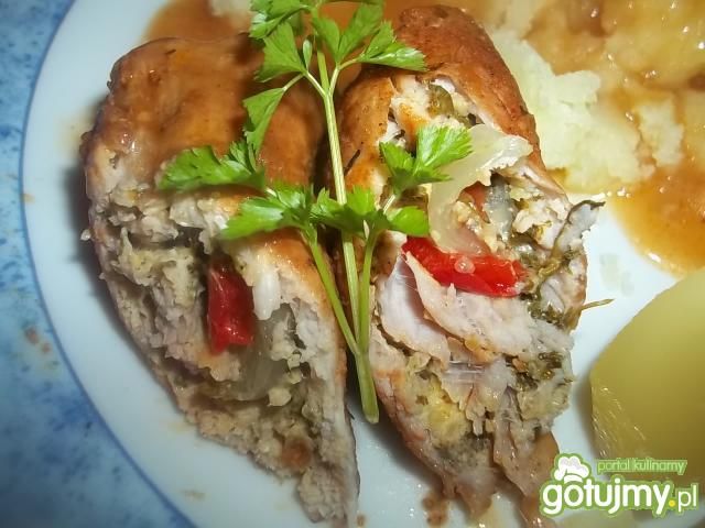 Roladki schabowe z pietruszką Roladki schabowe z pietruszką