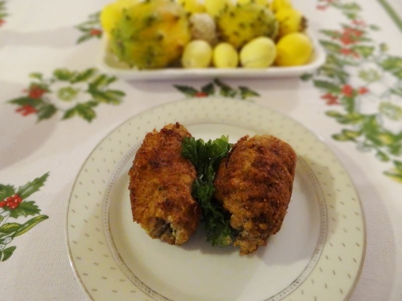 Roladki schabowe z zieloną niespodzianką