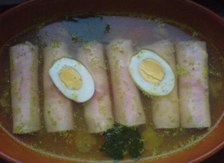 Roladki szynkowe z masłem chrzanowym Roladki szynkowe z masłem chrzanowym