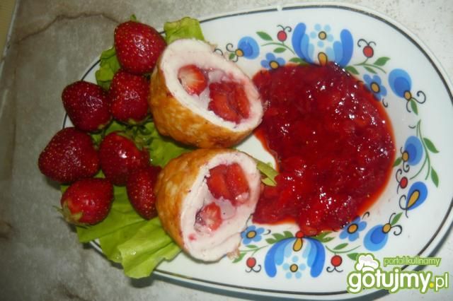 Roladki truskawkowe Roladki truskawkowe