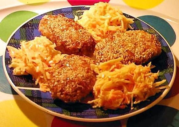 Roladki w sezamie Roladki w sezamie