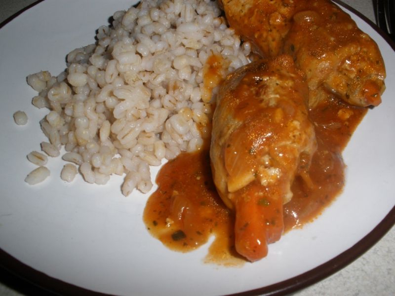 Roladki w sosie pomidorowym 