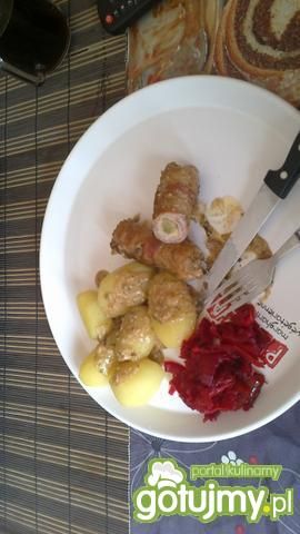 Roladki w sosie śmietanowym