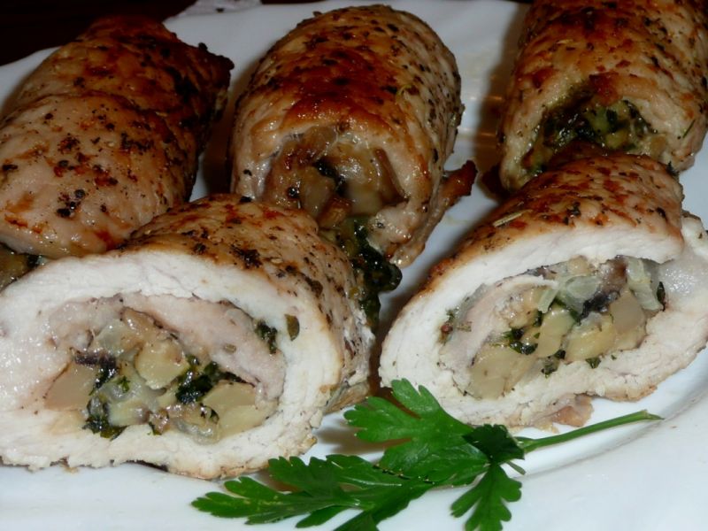 Roladki w sosie śmietanowym